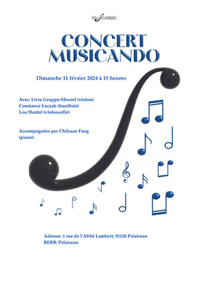 Concert Proposé par Musicando 11 février 2024